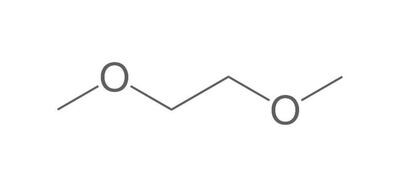 1,2-dimetossietano, minimo 99%, per sintesi, 100 ml, confezione in vetro