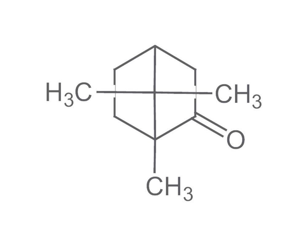 (+/-)-camphor, ROTICHROM® GC, 1 g, plastic packaging.