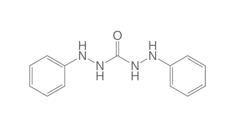 1,5-difenilcarbazida, mínimo 97 %, pa, ACS, 100 g, envase de plástico.