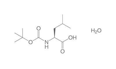 Boc-L-leucina monoidrato, PEPTIPURE®, minimo 98%, per biochimica, 100 g, confezione in vetro