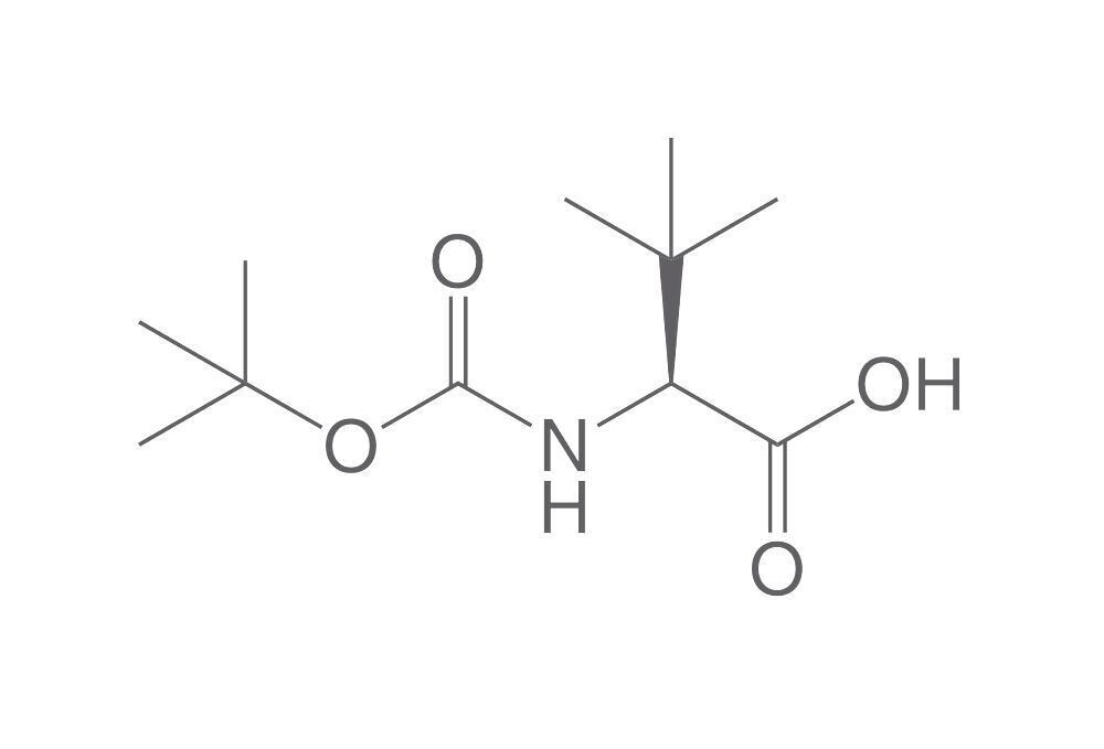 Boc-L-tert-Leucine, PEPTIPURE®, min. 98.5%, for biochemistry, 5 g, glass packaging