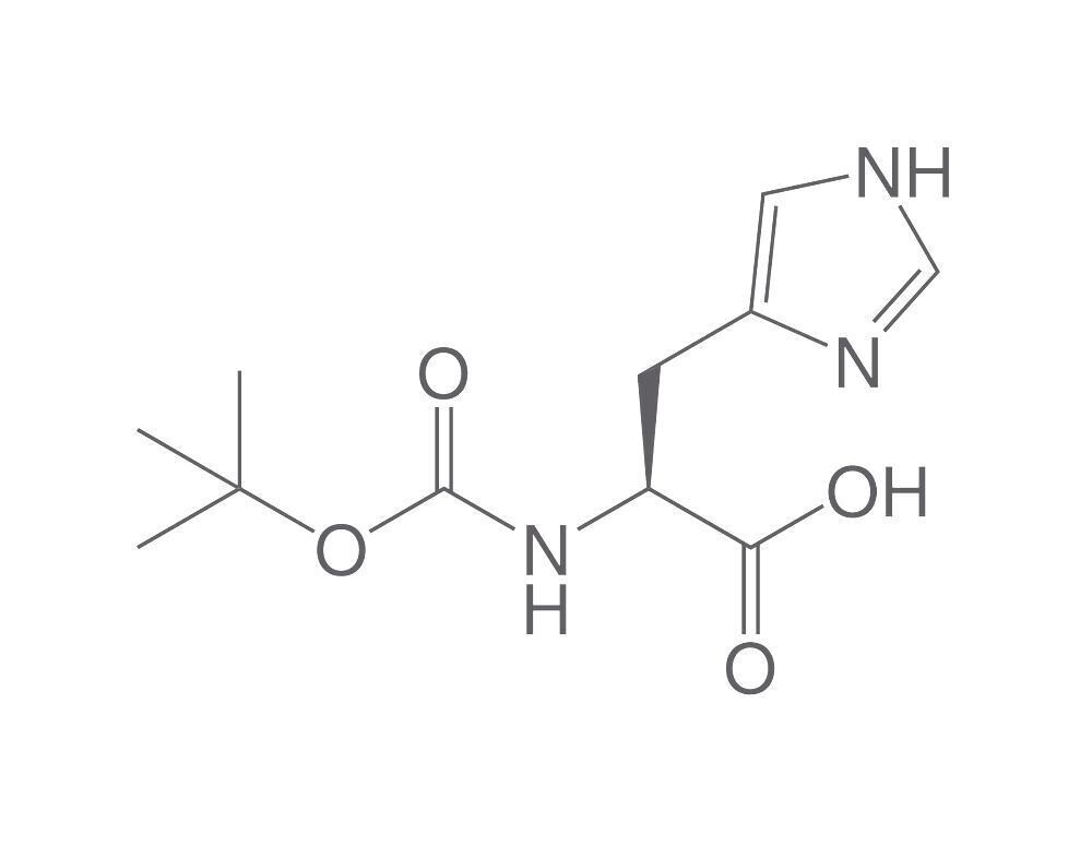 Boc-L-Histidine, PEPTIPURE®, min. 98%, for biochemistry, 5 g, glass packaging