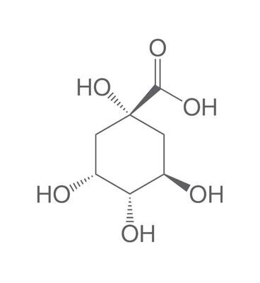 (-)-Quinic acid, ROTICHROM® CHR, 25 g, plastic packaging.