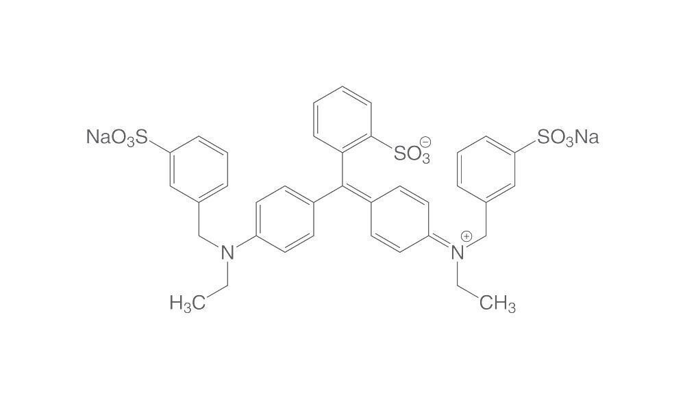 Brilliant blue FCF (CI 42090), 10 g, glass packaging