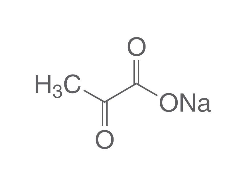 Pyruvic acid sodium salt, min. 99%, for biochemistry, 25 g, plastic packaging.