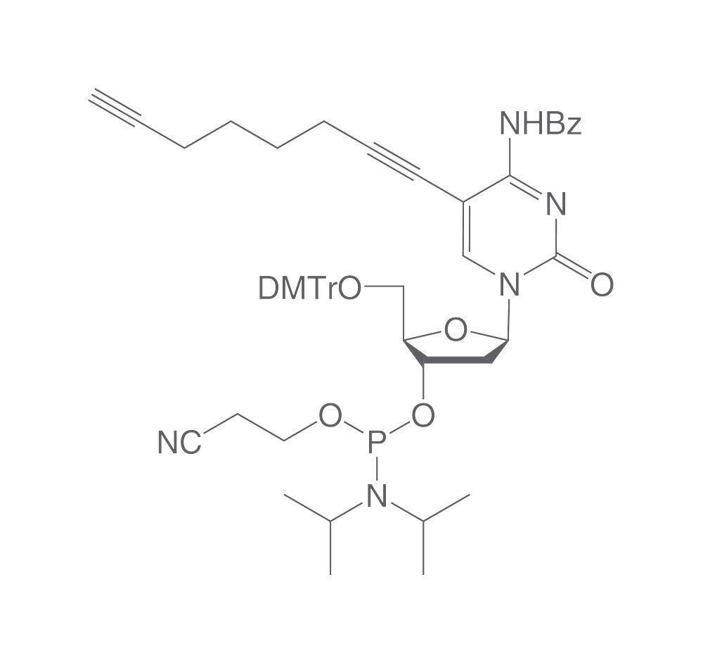 C8-Alkyne-dC-CEP, ≥95%, 250 mg, plastic package.