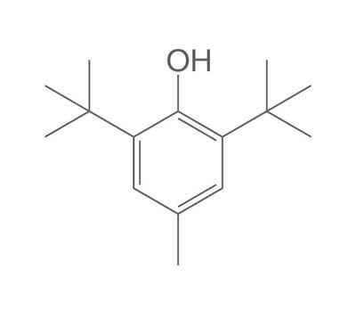 Idrossitoluene butilato, minimo 99,7%, per sintesi, 250 g, confezione in plastica.