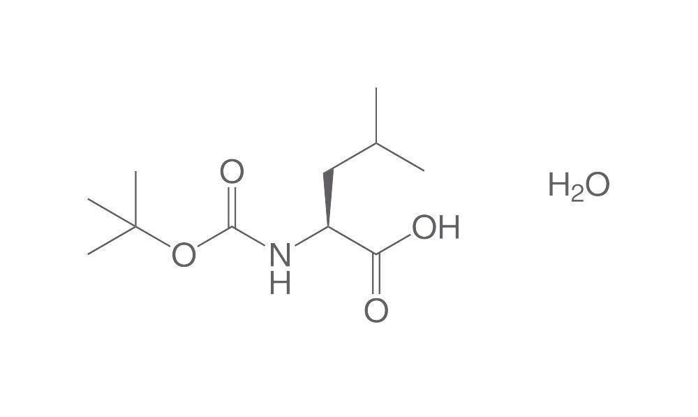 Boc-L-Leucine Monohydrate, PEPTIPURE®, min. 98%, for biochemistry, 5 g, glass packaging