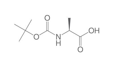 Boc-L-alanina, PEPTIPURE®, minimo 97%, per biochimica, 100 g, confezione in vetro