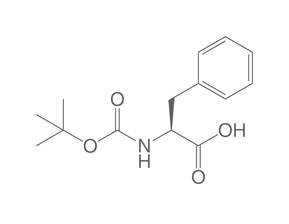 Boc-L-Phenylalanine, PEPTIPURE®, min. 99%, for biochemistry, 100 g, glass packaging