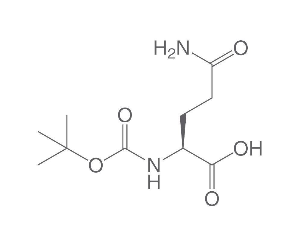 Boc-L-Glutamine, PEPTIPURE®, min. 97%, for biochemistry, 100 g, glass packaging