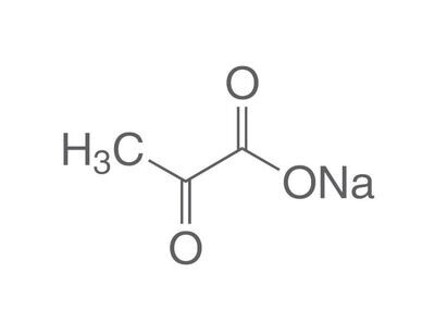 Acido piruvico sale sodico, minimo 99%, per biochimica, 250 g, confezione in plastica.