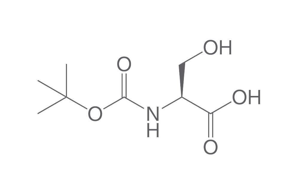 Boc-L-Serine, PEPTIPURE®, min. 99%, for biochemistry, 25 g, glass packaging