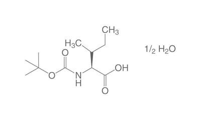 Boc-L-Isoleucina emiidrato, PEPTIPURE®, min 98%, per biochimica, 25 g, confezione in vetro