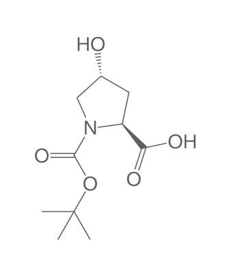 Boc-L-idrossiprolina, PEPTIPURE®, minimo 98%, per biochimica, 5 g, confezione in vetro