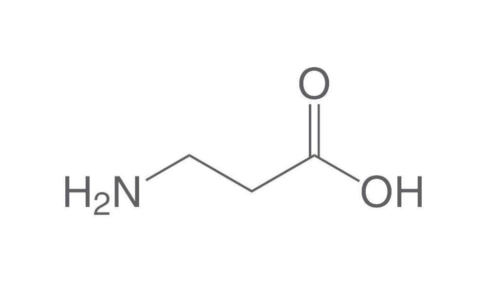 Beta-Alanine, min. 99%, for biochemistry, 50 g, plastic packaging.