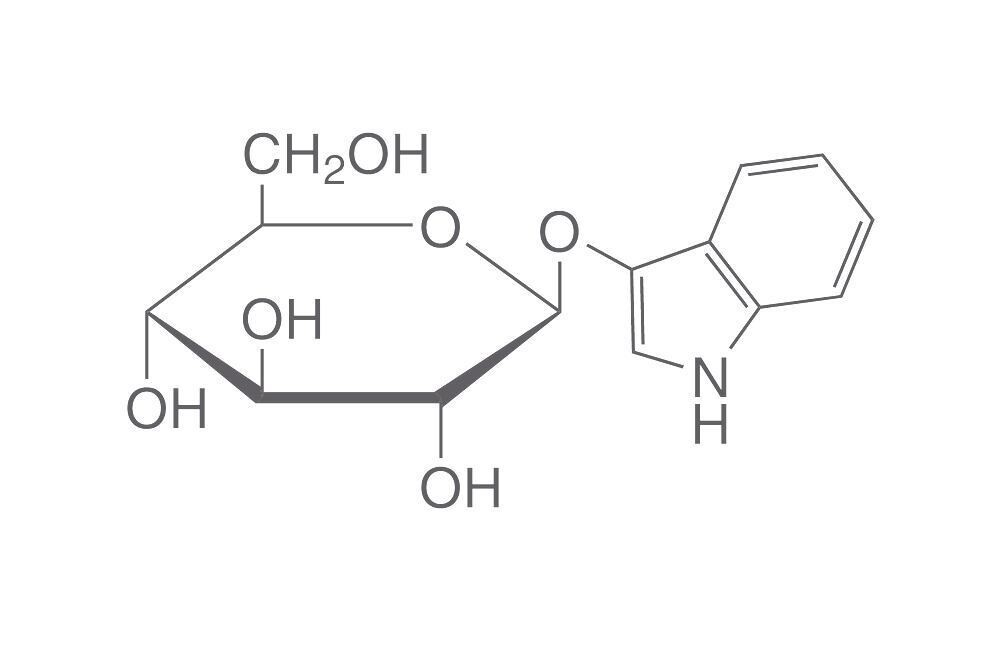 3-Indoxyl-beta-D-glucopyranoside, min. 99%, for biochemistry, 500 mg, glass packaging