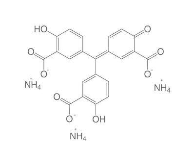 Sal de triamonio del ácido tricarboxílico de aurina, pa, ACS, 100 g, envase de vidrio