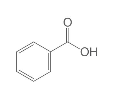 Benzoic acid, min. 99.5%, Ph.Eur., USP, BP, 25 kg, plastic packaging.