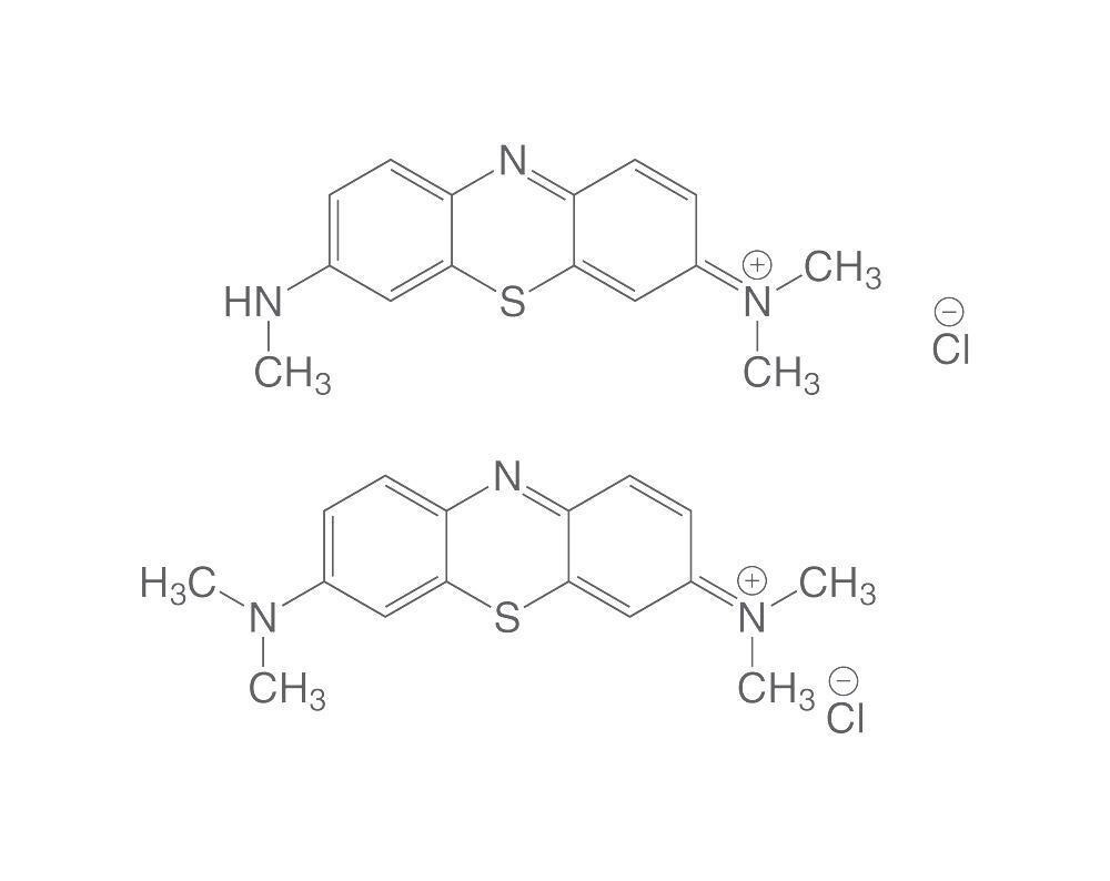 Azur II, for microscopy, 50 g, glass packaging
