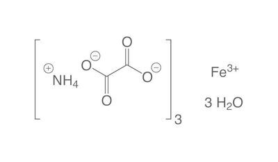 Ammonium iron(III) oxalate trihydrate, min. 99%, pure, 2.5 kg, plastic packaging.