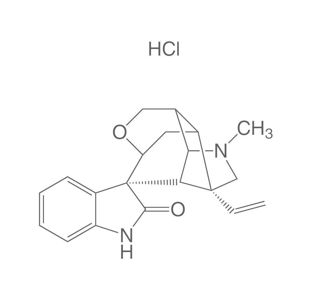 Gelsemin hydrochloride, 90%, 500 mg, glass packaging