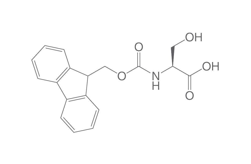 Fmoc-L-Serine Monohydrate, PEPTIPURE®, min. 98%, for biochemistry, 5 g, glass packaging