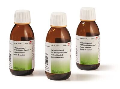 Color number standard, ROTI®Calipure Gardner 7, 100 ml, glass packaging