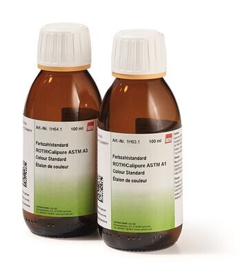 Color standard, ROTI®Calipure ASTM A7, 100 ml, glass packaging