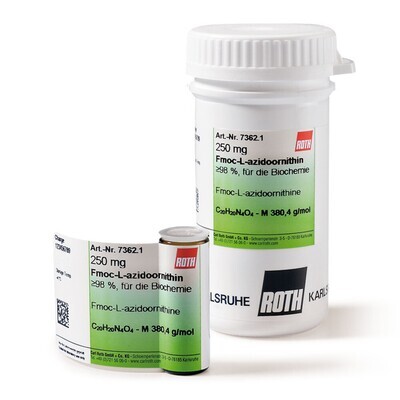Fmoc-L-azidoornithine, PEPTIPURE®, min 98%, pour la biochimie, 250 mg, emballage verre