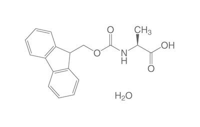 Fmoc-L-alanina monoidrato, PEPTIPURE®, minimo 98%, per biochimica, 250 g, confezione in vetro