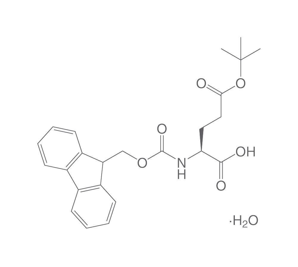 Fmoc-L-Glutamic Acid-(OtBu) Monohydrate, 5g, &gt;=99%, for Biochemistry, Glass Packaging