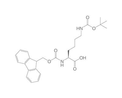 Fmoc-L-lisina-(Boc), PEPTIPURE®, minimo 98,5%, per biochimica, 5 g, confezione in vetro