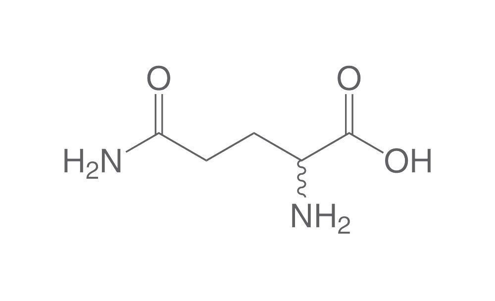 DL-glutamine, min. 98.5%, for biochemistry, 25 g, plastic packaging.