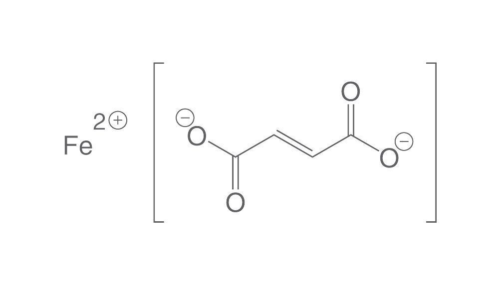 Ferrous fumarate, min. 97%, for biochemistry, 1 kg, plastic packaging.