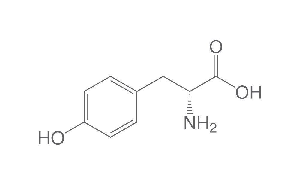 D-Tyrosine, min. 98%, for biochemistry, 25 g, plastic packaging.