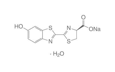 Sel de sodium de D-luciférine, min 99%, pour la biochimie, 10 mg, conditionnement en verre