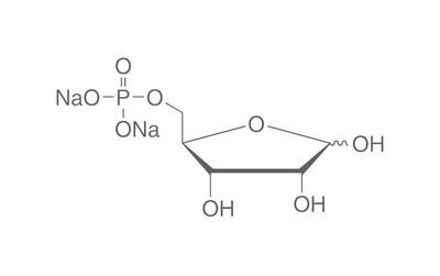 Sale disodico D-ribosio-5-fosfato, minimo 85%, per biochimica, 1 g, confezione in vetro
