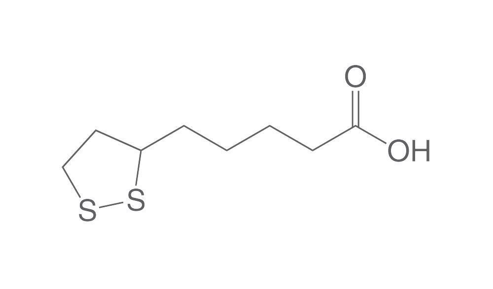 DL-6,8-dithiooctanoic acid, min. 98%, 5 g, glass packaging