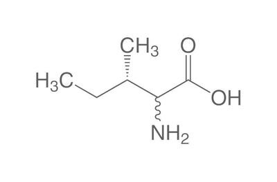 DL-Isoleucina, mínimo 98,5 %, para bioquímica, 10 g, envase de plástico.