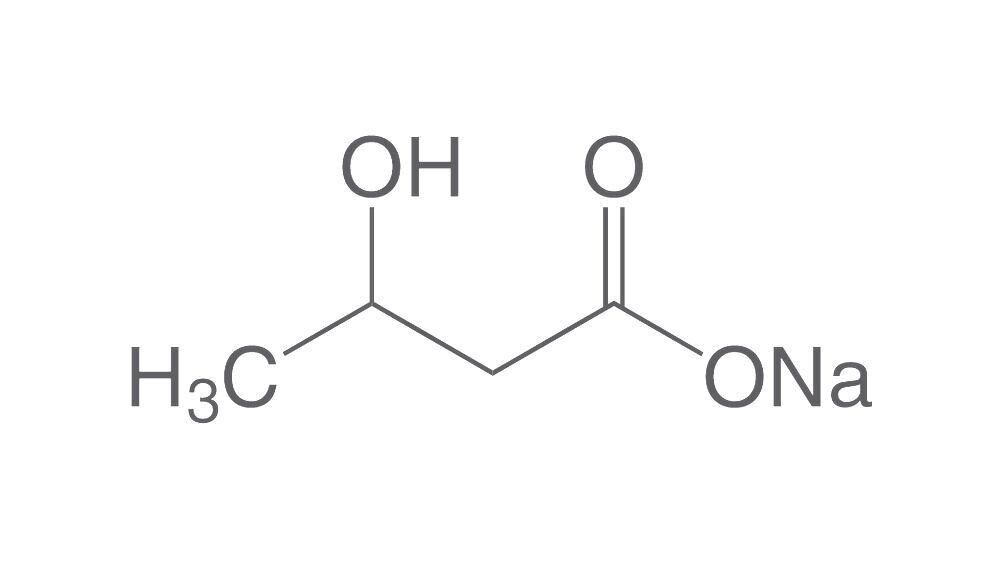 DL-3-Hydroxybutyric acid sodium salt, min. 98%, for biochemistry, 25 g, plastic packaging.