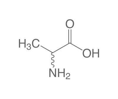 DL-Alanin, min. 98,5 %, für die Biochemie, 100 g, kunststoffverpackung.