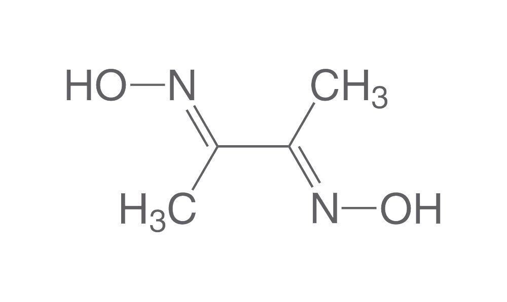 Dimethylglyoxime, min. 99%, pa ACS, 100 g, plastic packaging.