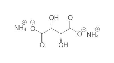 Tartrate de di-ammonium, min 98 %, pur, 2,5 kg, emballage plastique.