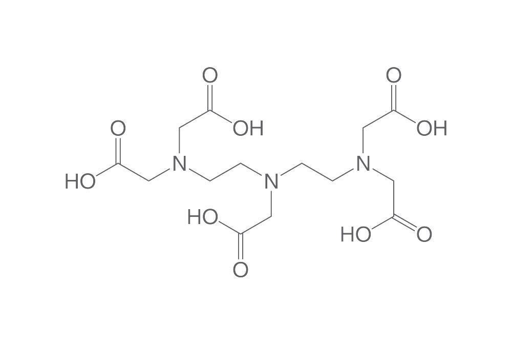 Diethylenetriaminepentaacetic acid, min. 99%, for synthesis, 500 g, plastic packaging.