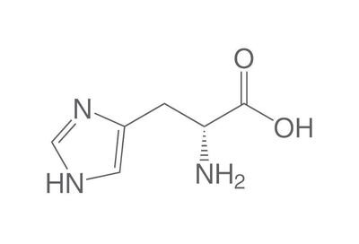 D-Histidine, min. 98%, for biochemistry, 5 g, plastic packaging.