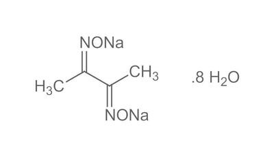Dimetilgliossima sale disodico ottaidrato, minimo 98%, pa, 25 g, confezione in vetro