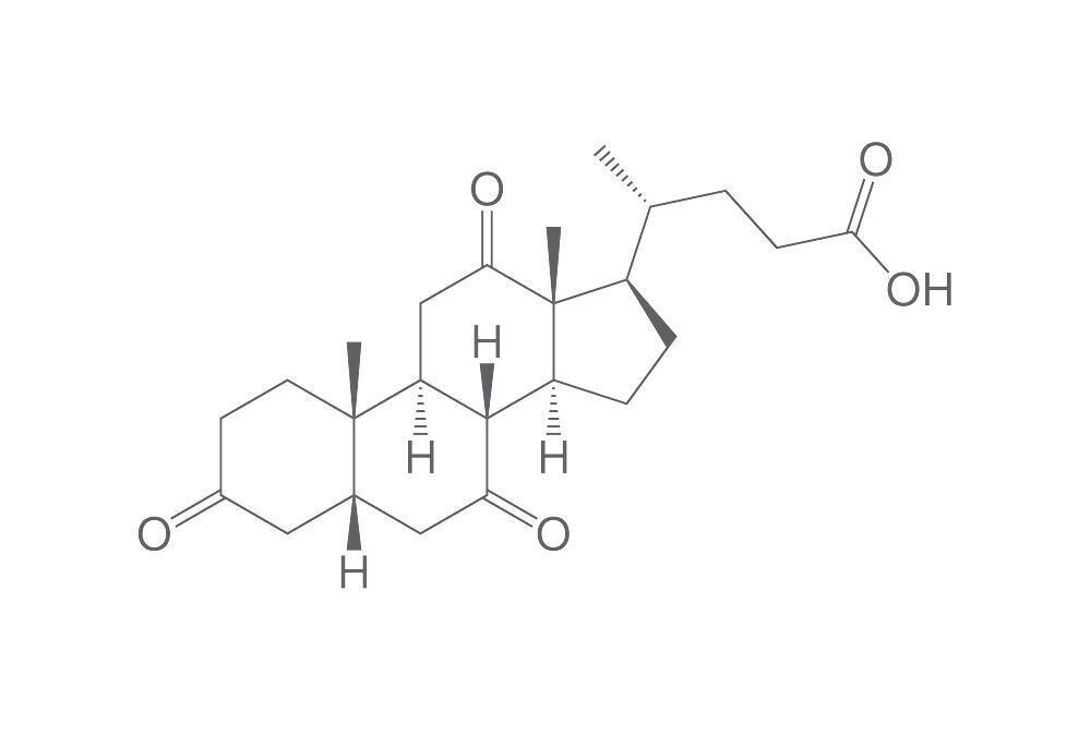 Dehydrocholic acid, min. 99%, for biochemistry, 100 g, plastic packaging.