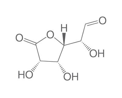 Gamma-lattone dell&#39;acido D(+)-glucuronico, minimo 98%, per biochimica, 25 g, confezione in vetro