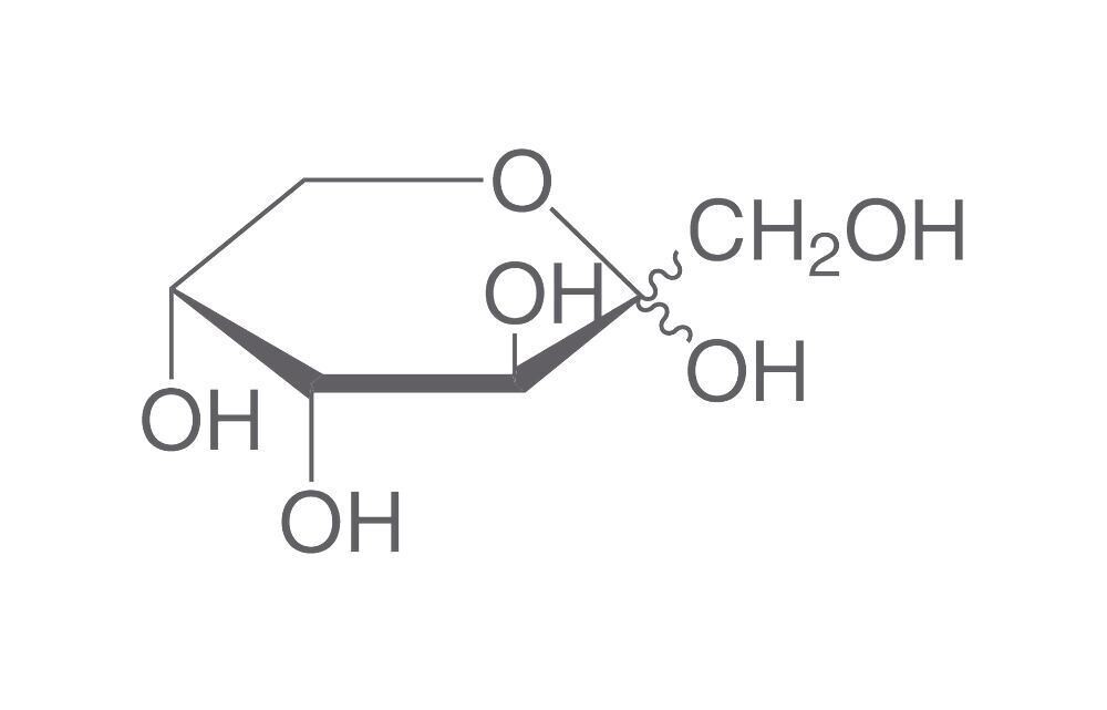 D(-)-Fructose, min. 99.5%, for biochemistry, 1 kg, plastic packaging.